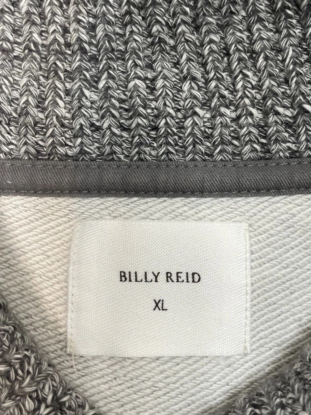Billy Reid Shiloh Shawl Collar Sweater Men’s Size XL Heather Gray Designer - Picture 6 of 9